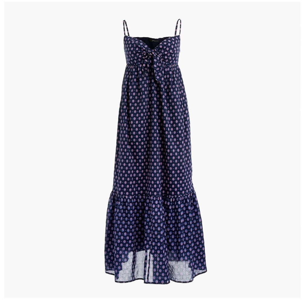 J.Crew Cotton voile beach dress with tie-front NWT